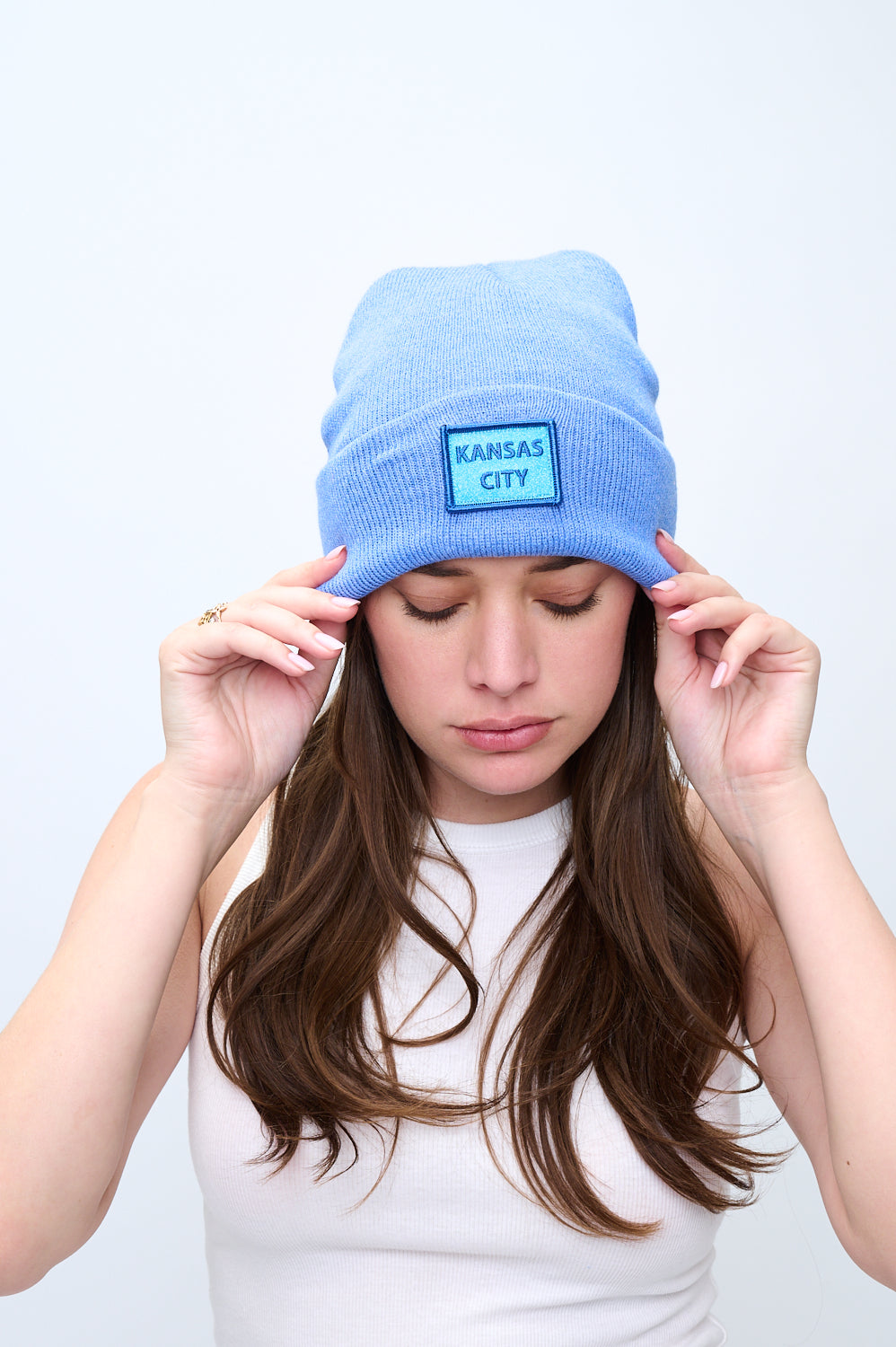 Blue Kansas City Beanie