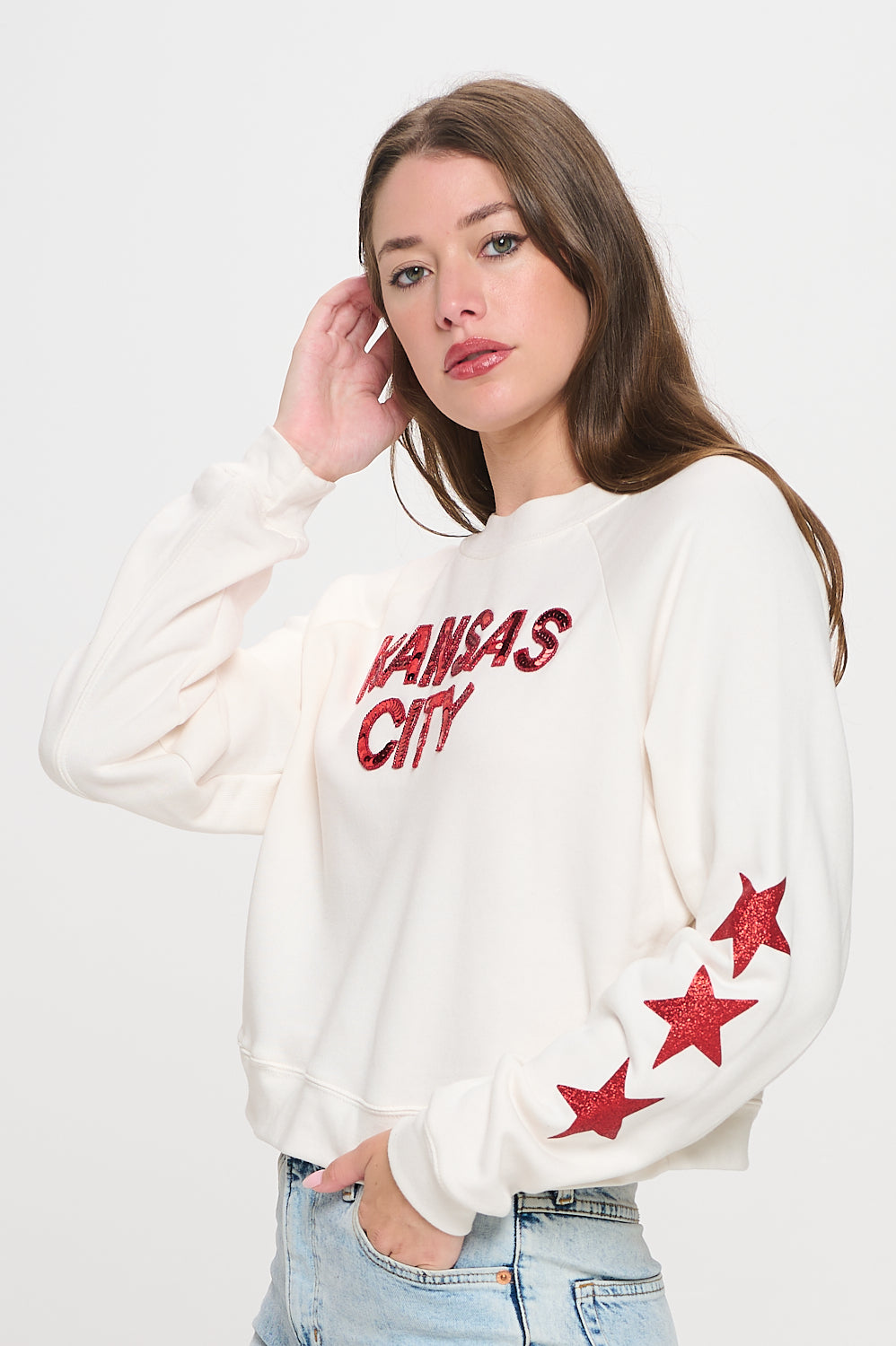 Kansas City Star Sequin Crop