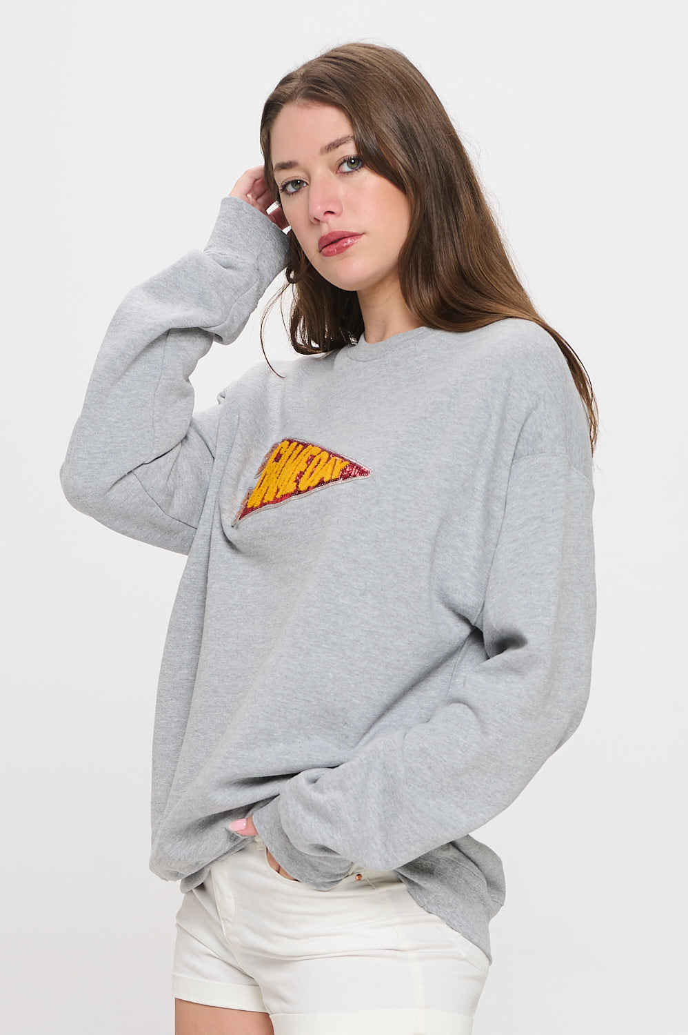 Sequin Pennant Sweatshirt