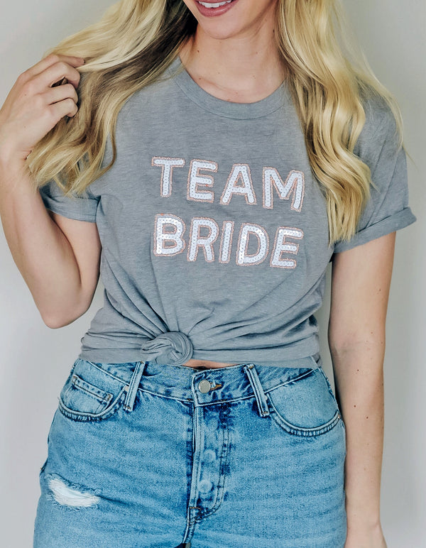 Team Bride T-Shirt - Gray