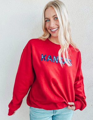 Kansas Sequin Sweatshirt