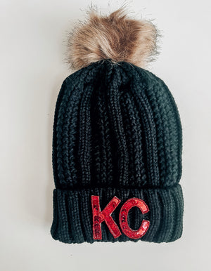 KC Sequin Lined Beanie