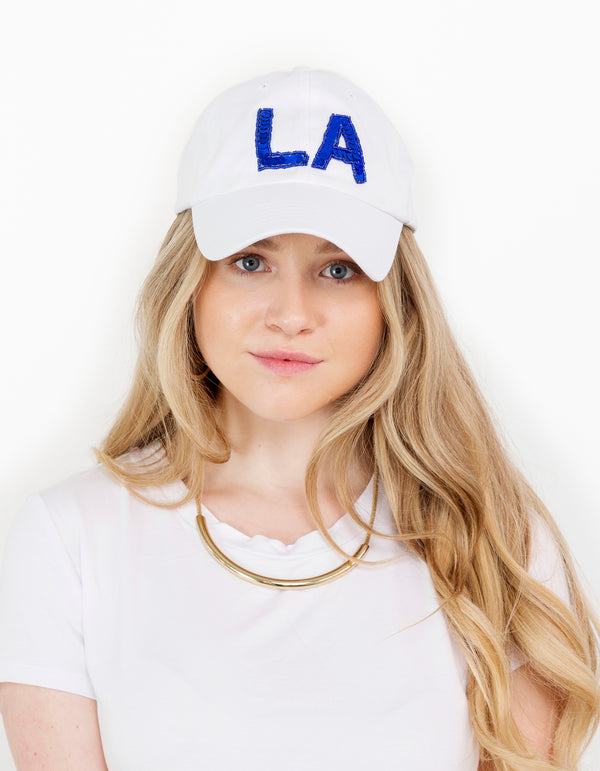 LA Sequin Baseball Hat