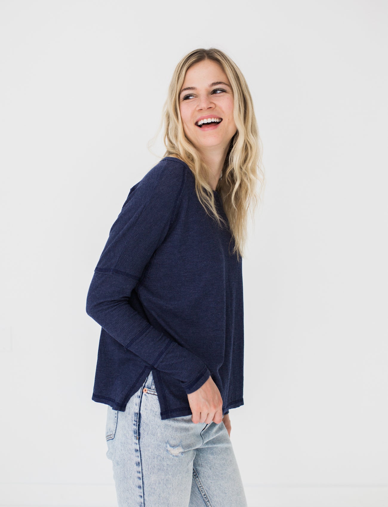 Ada Top in Navy