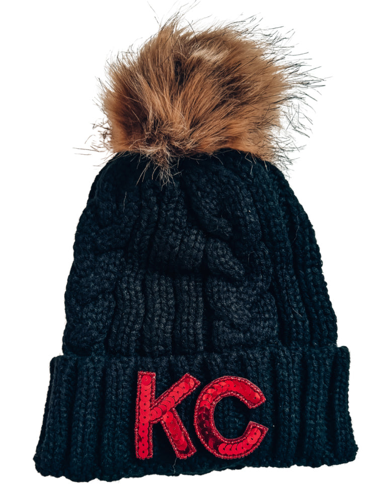 Original KC Sequin Beanie - Black