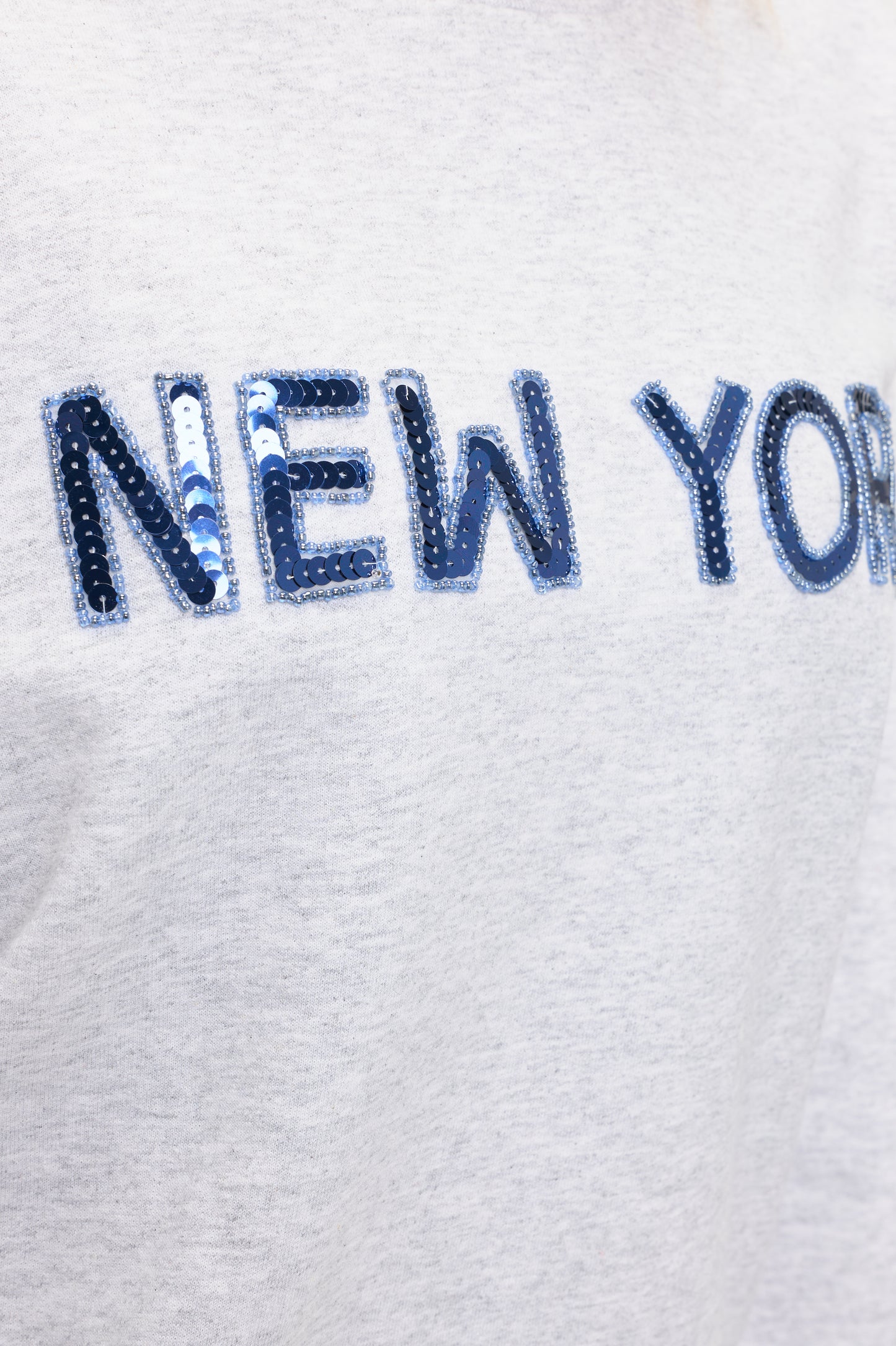 New York Sequin Sweatshirt - Gray