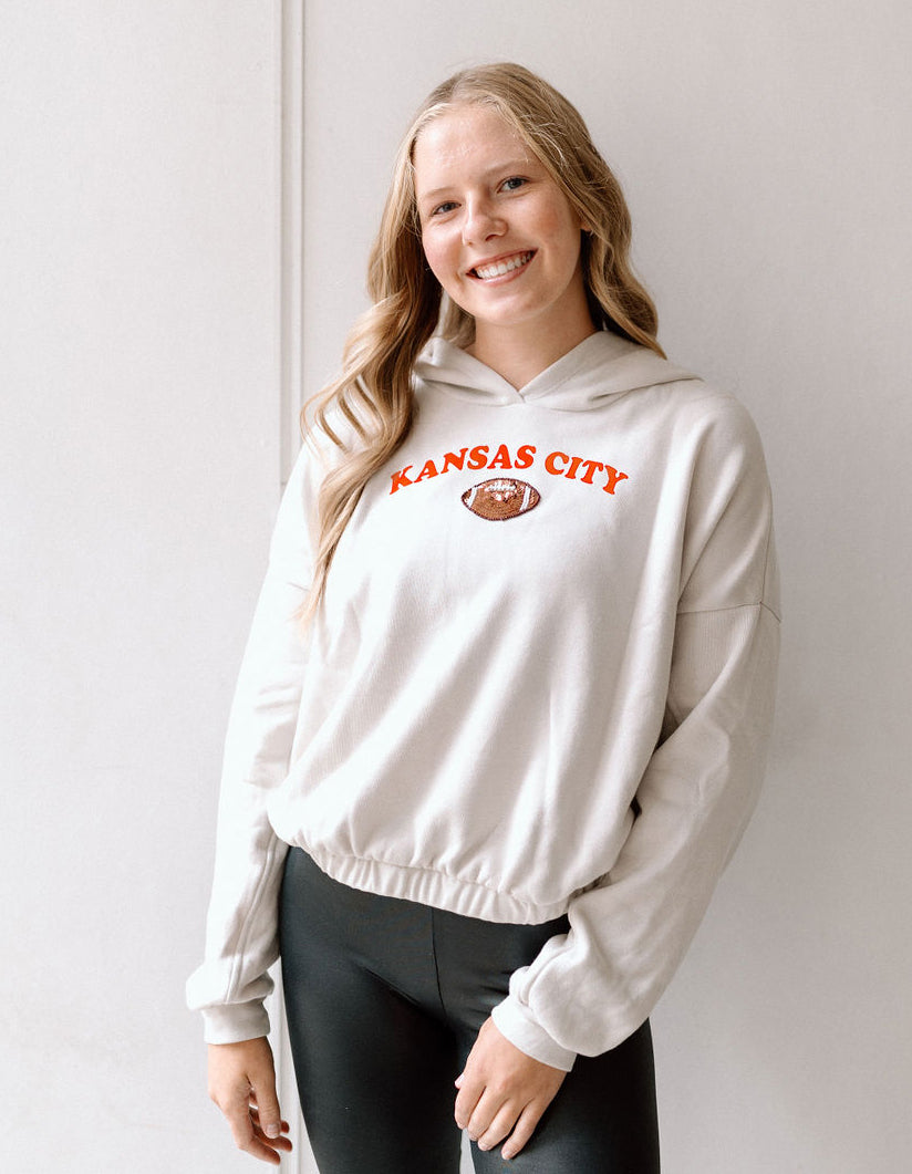 Kansas City Sequin Football Hoodie