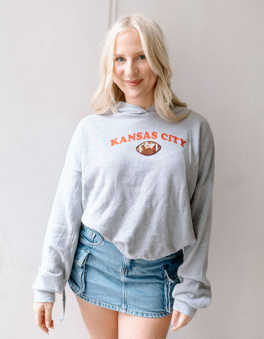 Kansas City Sequin Football Hoodie