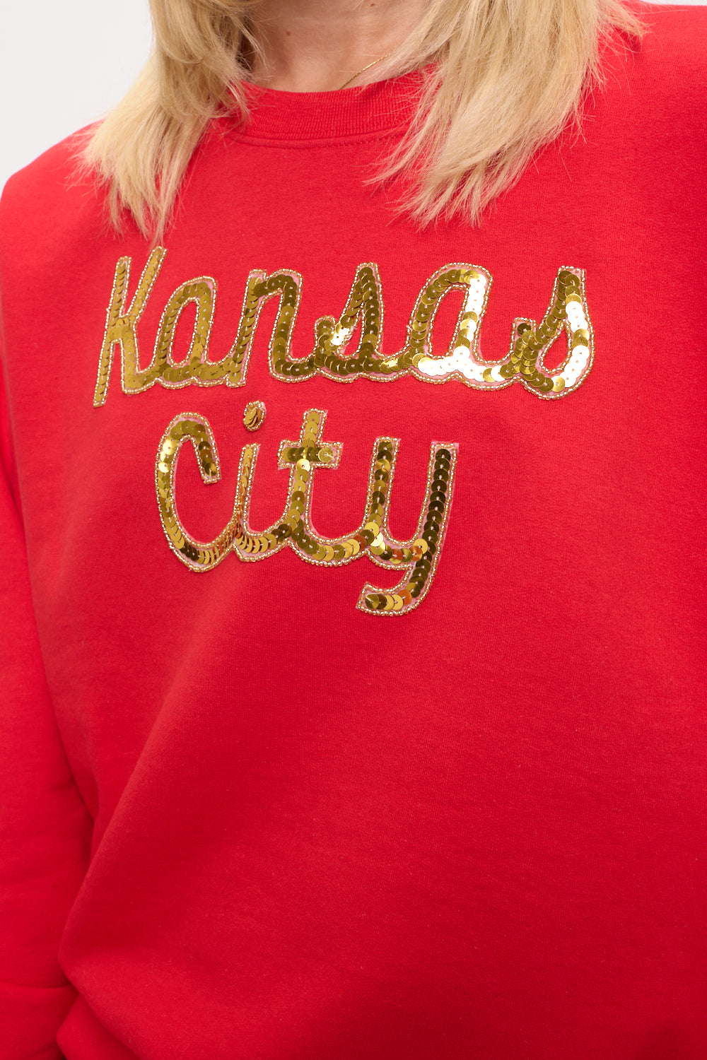 Cursive Kansas City Sequin Sweatshirt