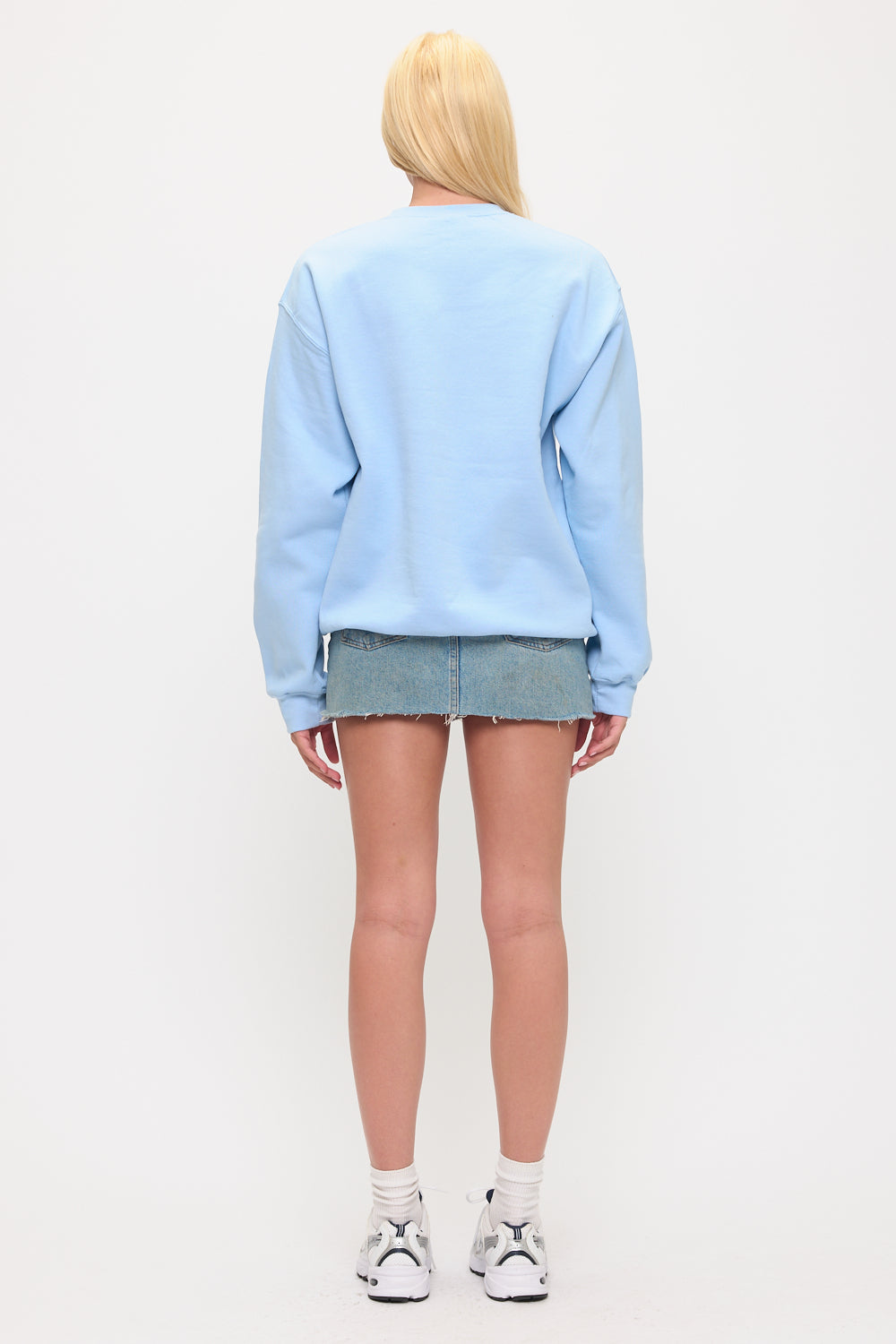 Blue USA sequin sweatshirt