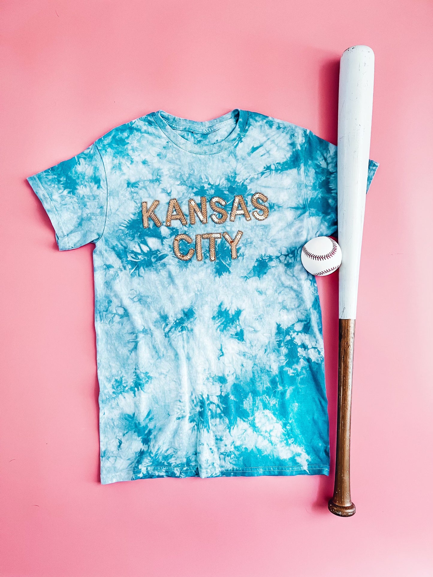 Blue Tie Dye Kansas City Tee