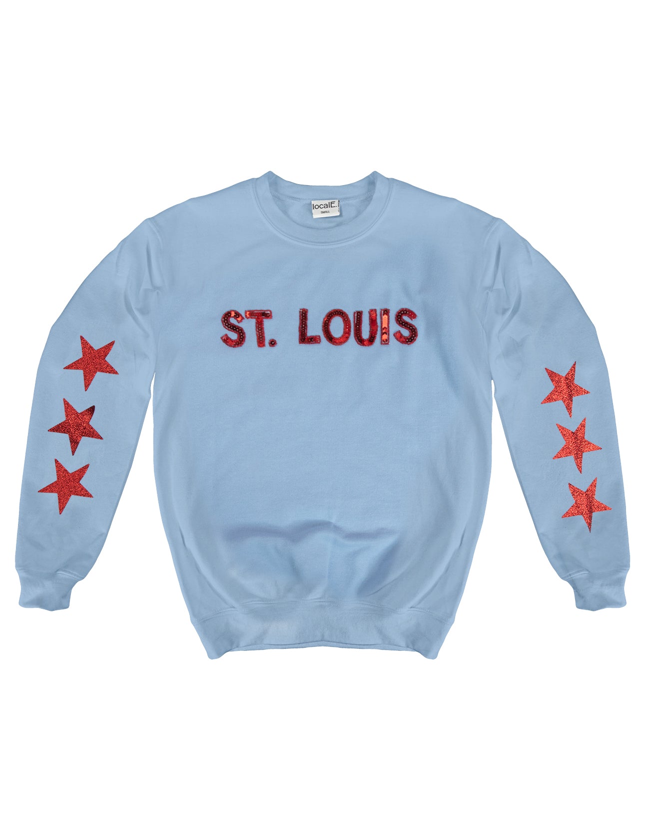 St. Louis Sequin Star Sweatshirt - Blue - localE.