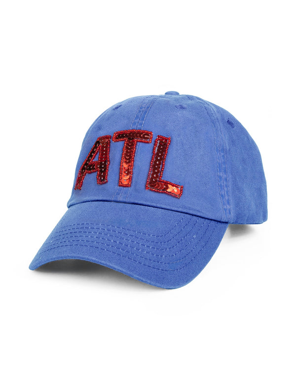 ATL Sequin Hat - Faded Blue