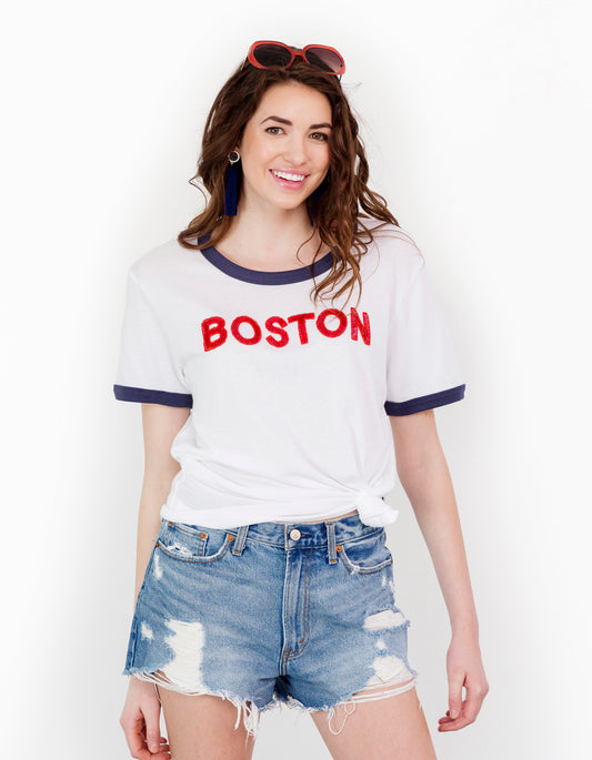 Boston Sequin Ringer Tee