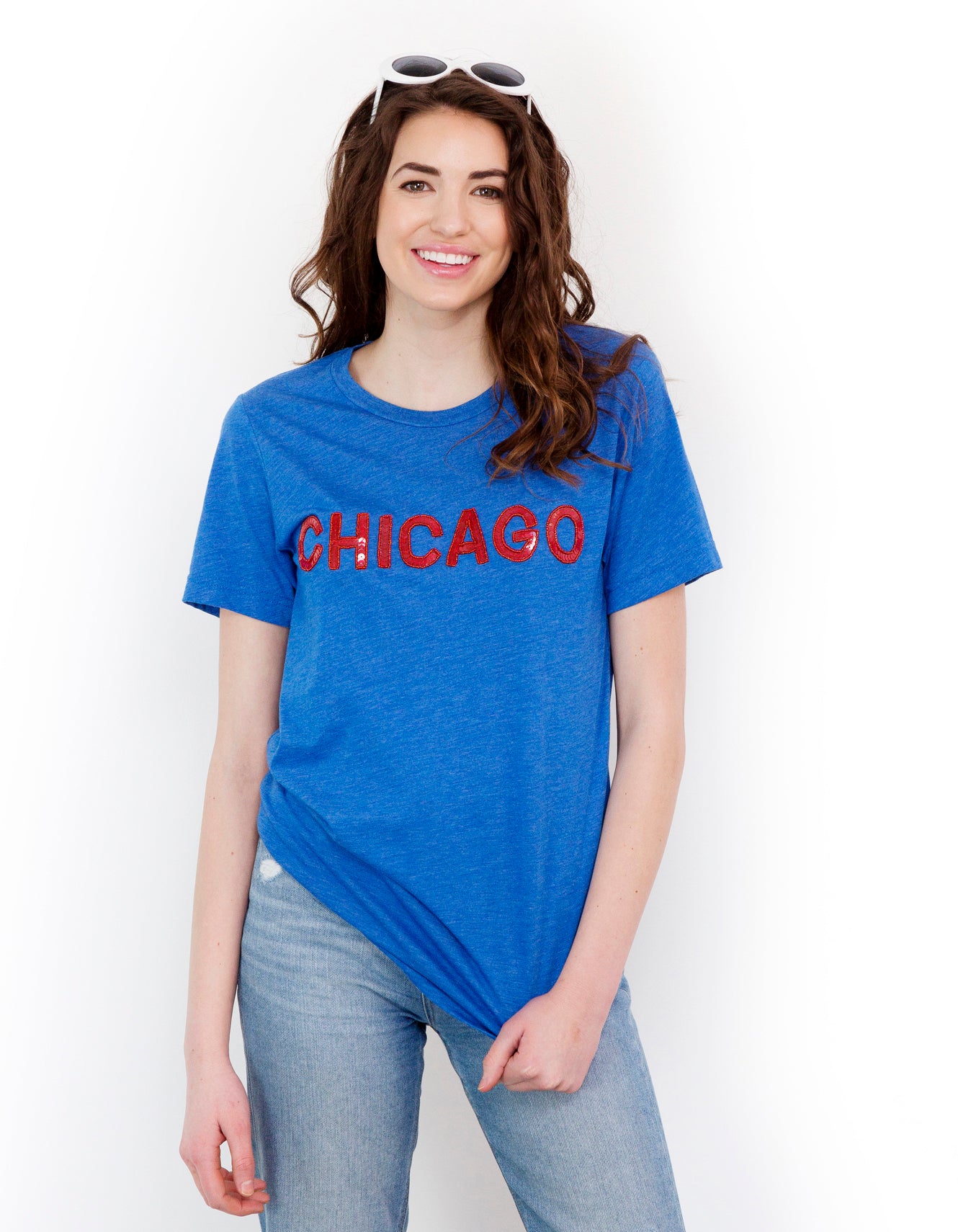 Chicago Sequin Crew Tee