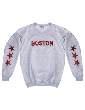 Boston Sequin Star Sweatshirt