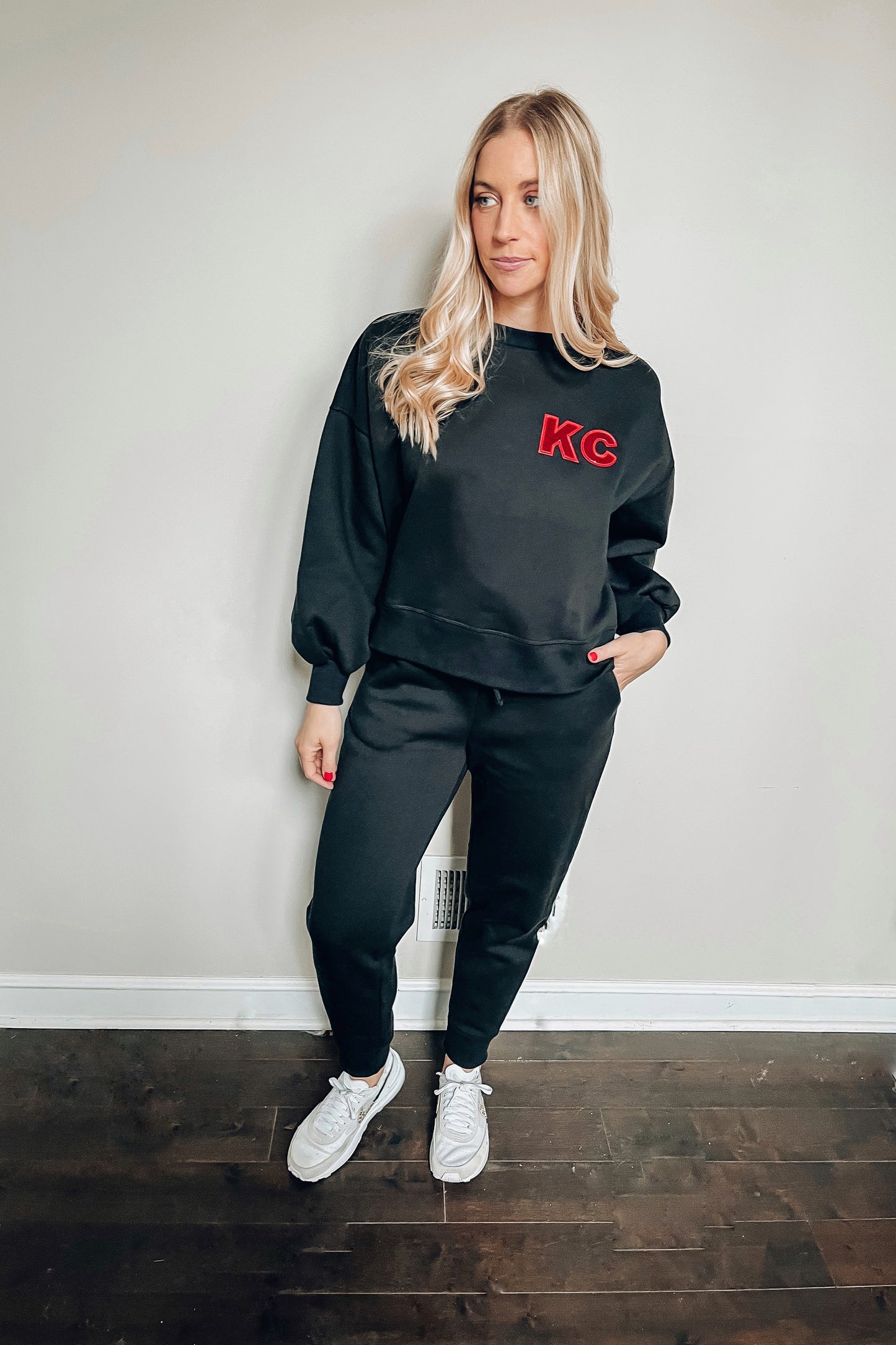 KC Sequin Sweatshirt Jogger Set