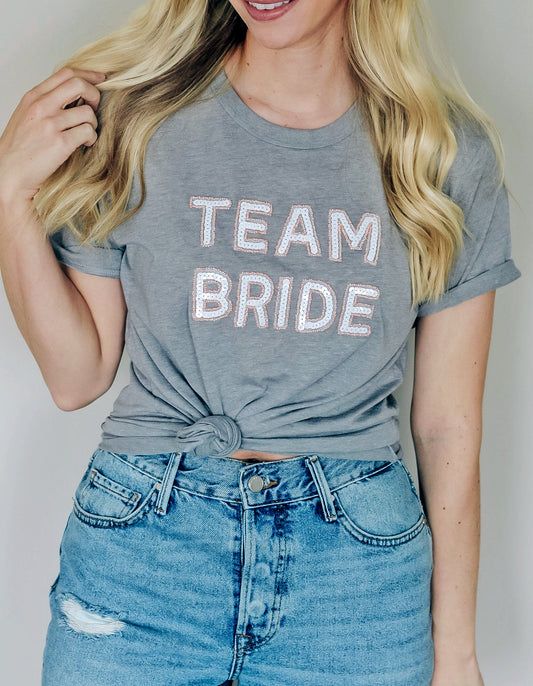 Team Bride T-Shirt - Gray