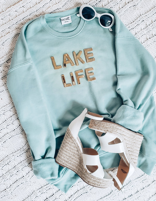 Lake Life Sequin Sweatshirt