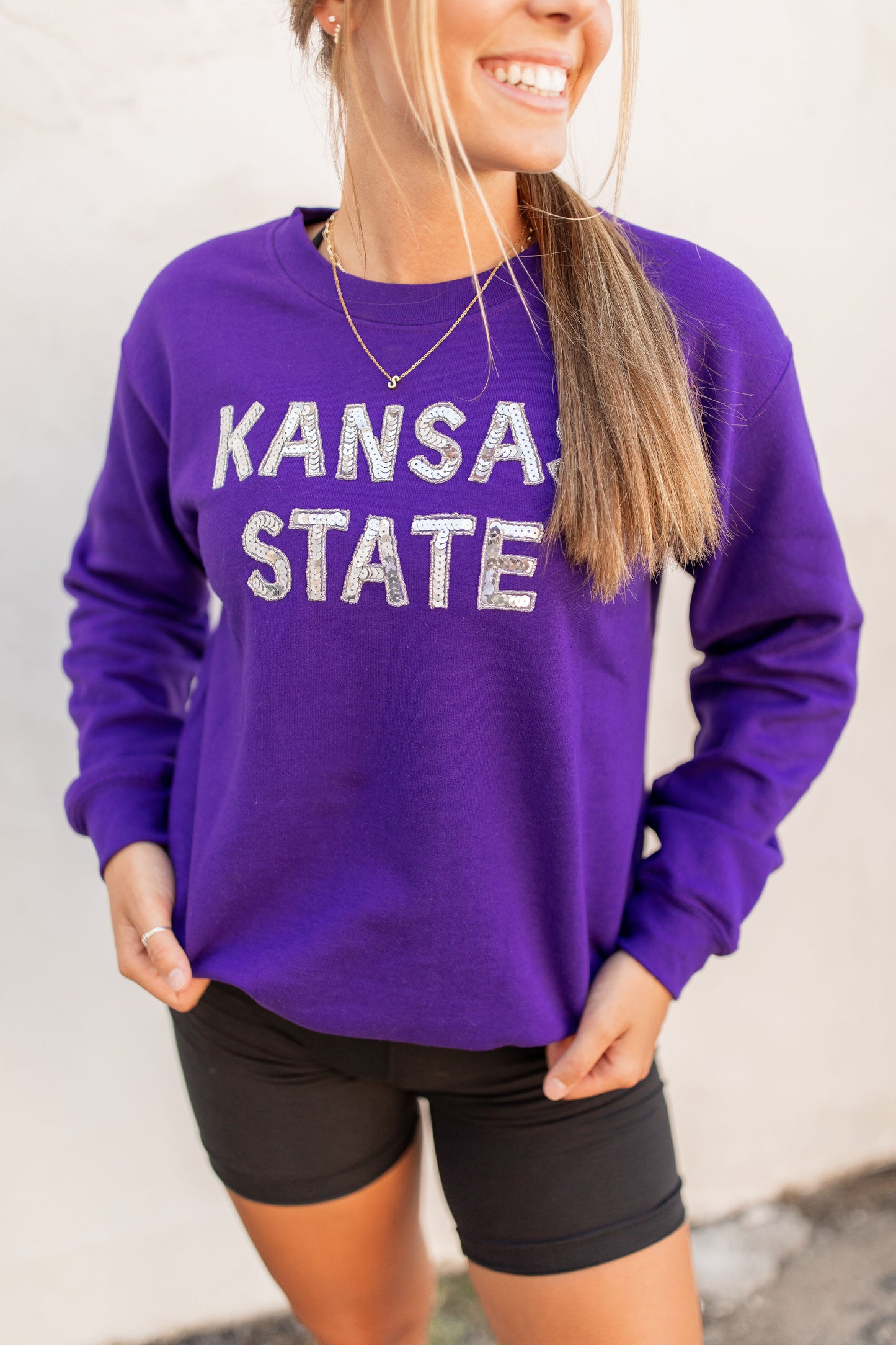 Kansas State Sequin Sweatshirt