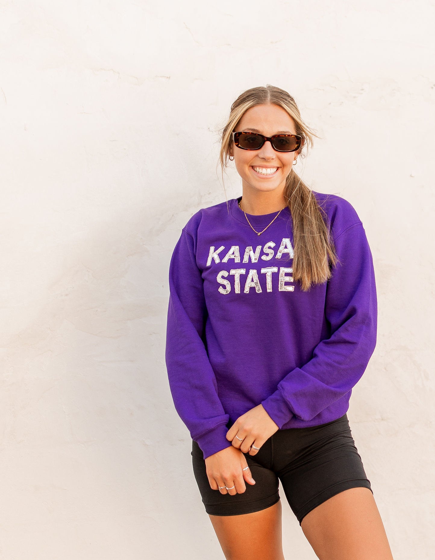 Kansas State Sequin Sweatshirt