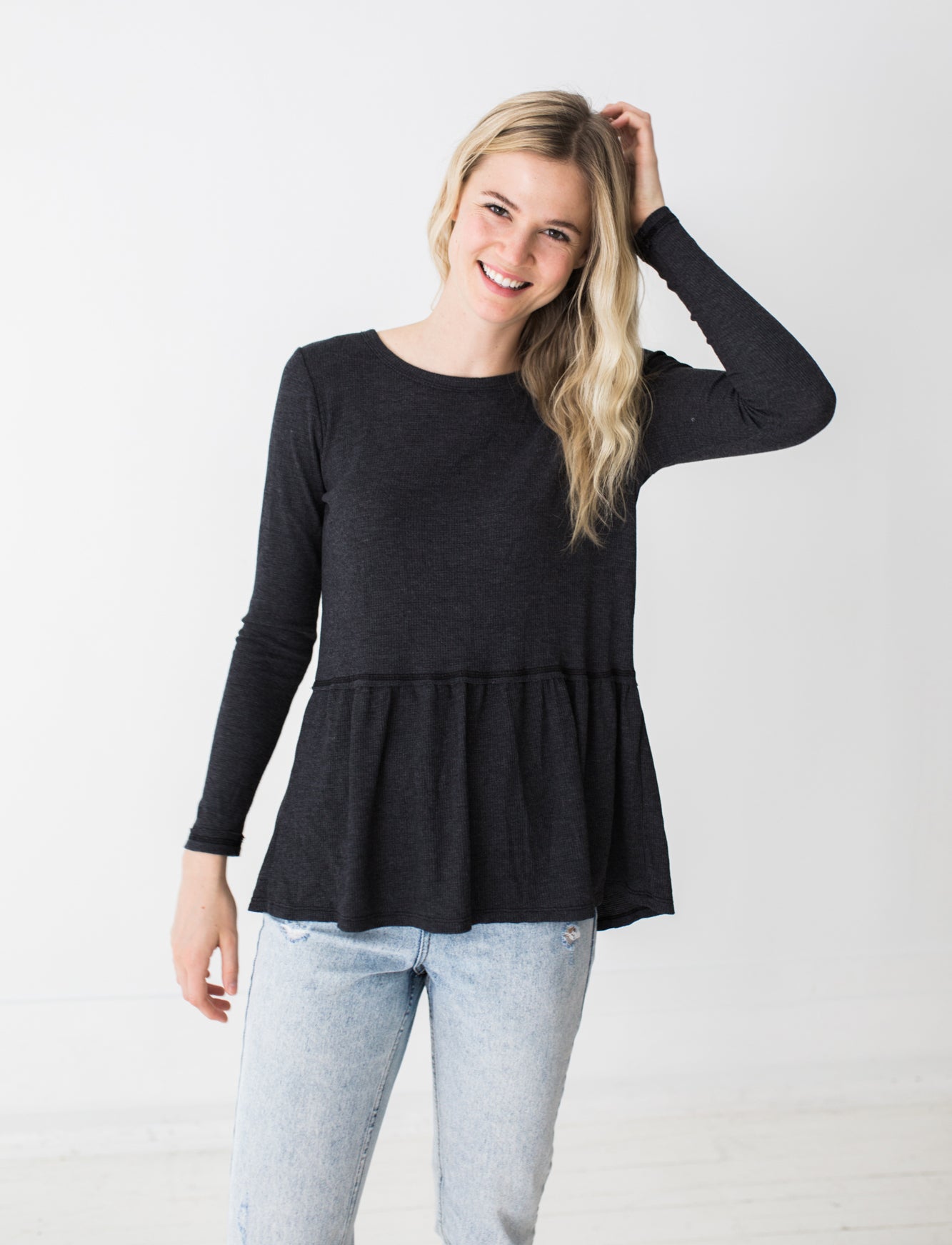 Emma Top in Charcoal