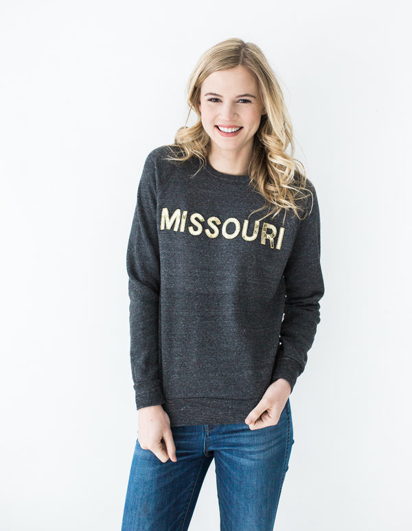 Missouri Sequin Crew Sweatshirt